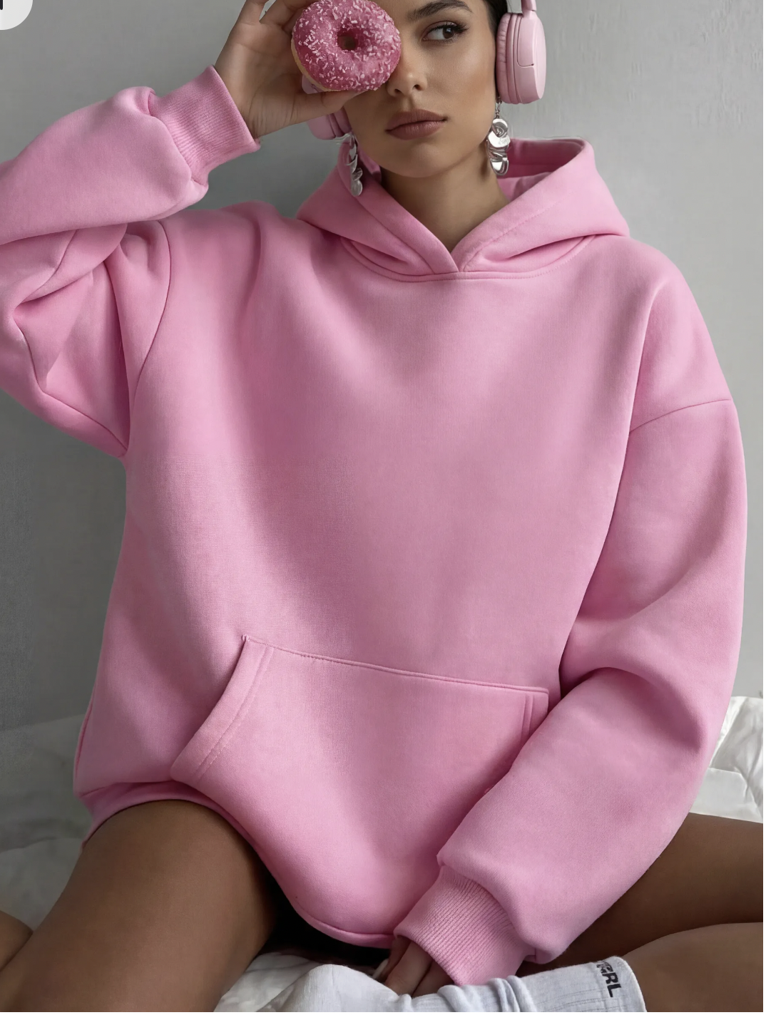 Пончик розовый